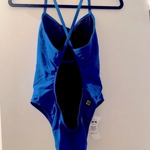 JOLYN Scotty Swim Onesie - Deep Blue Sea / 36